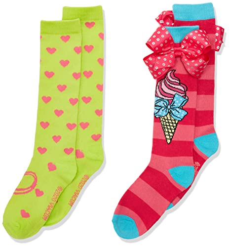 JoJo Siwa Girls' 2 Pack Knee High Socks