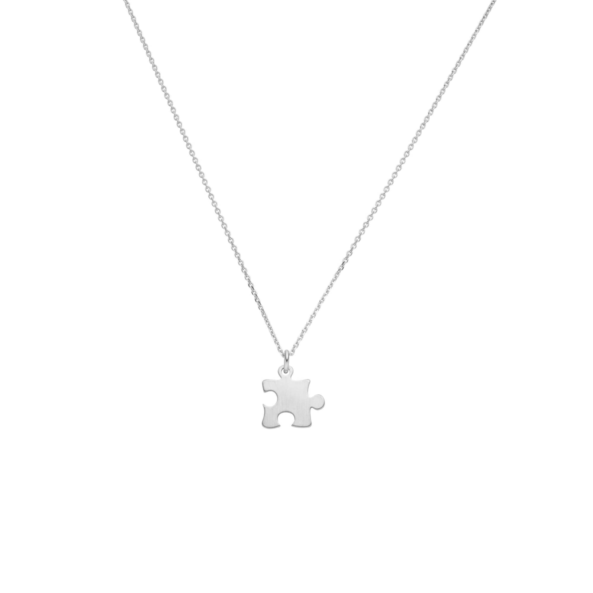 Halskette Puzzleteil 925 Silber Geschenk Schwester Mutter Tochter BFF