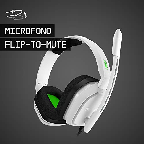 ASTRO Gaming A10 Cuffie Gaming Cablate con Microfono, Leggere e Resistenti, ASTRO Audio, Dolby ATMOS, Jack 3,5 mm, Xbox Series X|S, Xbox One, PS5, PS4, Nintendo Switch, PC, Smartphone - Bianco/Verde - Cuffia gaming - Immagine 4