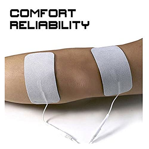 20 Pcs 2" X 4" Tens Unit Replacement Pads, Compatible With Auvon Tens, Tens 7000 - Durable Rectangular Self-Adhesive Electrodes Pads, Latex-Free And Flexible For Lower Back And Multiple Pain Relief #TOP5