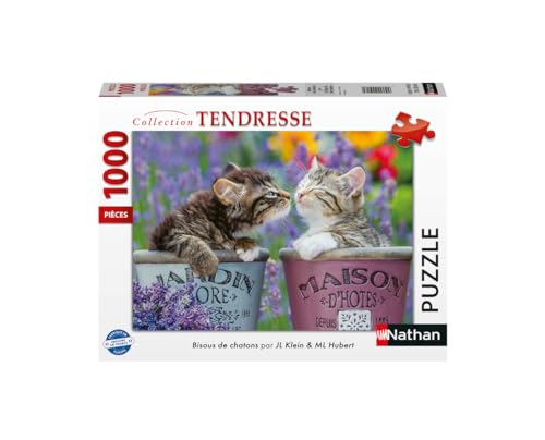 Puzzle 1000 pièces : Bisous de chatons Ravensburger Nathan - vue 2