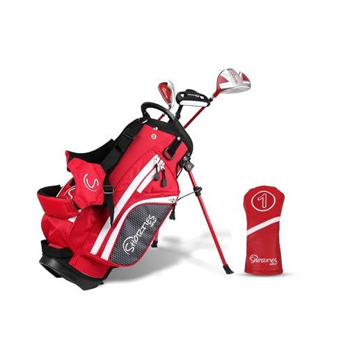 Image of Shorties Golf - Kids Golf Club Set | Perfect for Toddler Golfers and Kids 34 inch-38 inch Tall | EasyCarry Stand Bag | Driver, 7-Iron, Putter, Headcover, and Rain Cover