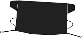 YARNOW 1 Peça Capa De Neve Para Carro Capa De Para-Brisa De Carro Capa De Janela Capa De Para-Brisa Capa De Janela Frontal Capa De Vidro Viseira De Sol Pano Oxford Preto Capa De