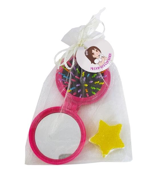 Bolsa con jabon estrella y espejo LOTE 25 unidades babyshower,boda, Bautizos, Cumpleaños.party eventos detalles recuerdos