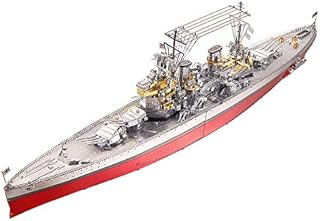 Piececool 3D Metal Model Kit for Adults -Hms Prince Of Wales Battleship DIY 3D Metal Jigsaw Puzzle for Adults