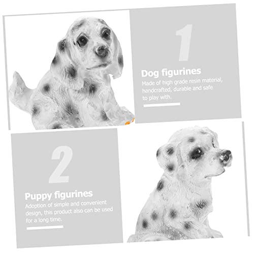 TOYANDONA 4stücke Pack Spielzeughund-minifiguren als Gastgeschenk Bezaubernde Miniatur-spielzeughundfiguren für Junge Mädchen Realistische Hundefiguren Langlebiges Miniaturspielzeug