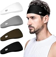 Algopix Similar Product 6 - poshei Mens Headband 4 Pack Mens