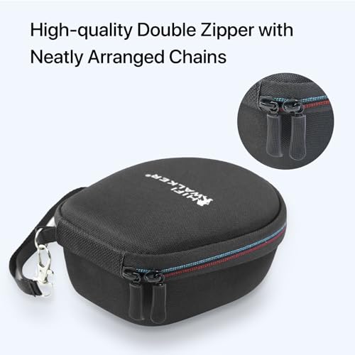 Hoofdtelefoonhoes compatibel met Shokz OpenRun Mini, Air, Pro, OpenComm, OpenMove, HIFI WALKER T10 Air Vervanging Hard Shell Reisdraagtas met kabelopslag (alleen hoes) (zwart) - Afbeelding 5