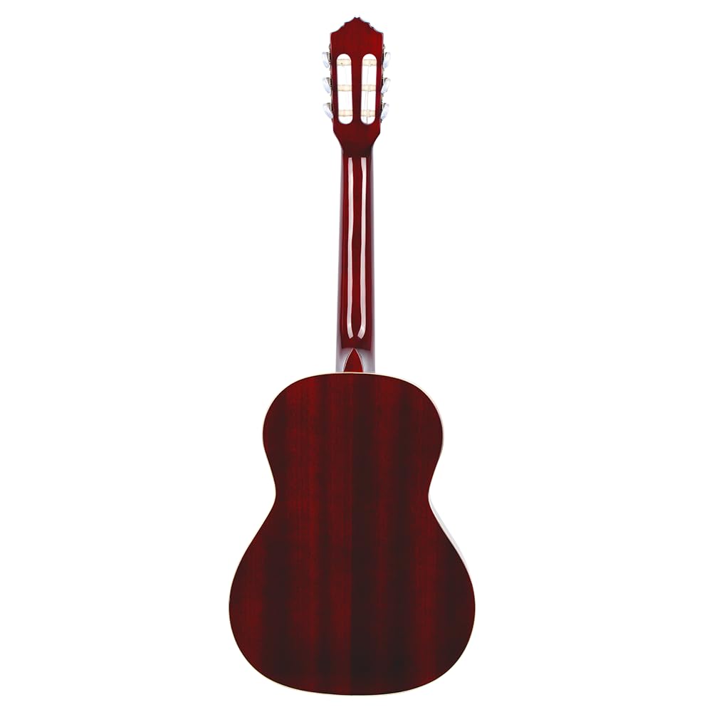 Ortega Guitars 3/4 Konzert Gitarre – Family Series – Inklusive Gig Bag – Fichte, Mahagoni, Rot (R121-3/4WR)