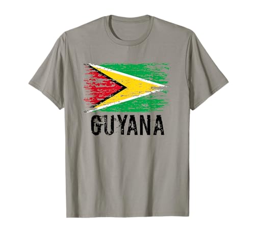 Bandiera della Guyana Pride Vintage Guyana Root Regalo Guyana Maglietta