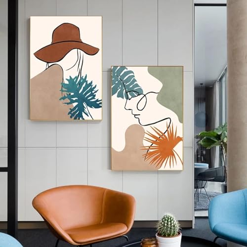 Peinture sur toile abstraite KEBIA images d'art mural de salon