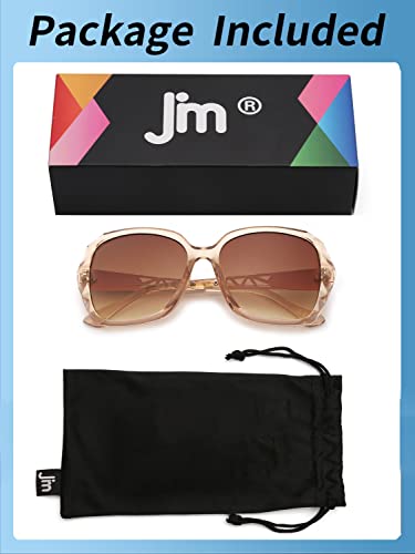 Jm Bifocal Reading Sunglasses, Oversized Sun Reader Glasses For Women Uv Protection Outdoor Brown +2.0 #TOP5