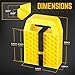 DNA Motoring 4 Pack Stabilizer Jack Pads with Built-in Handle, RV Leveling Blocks Wheels Stabilizing Jack Flex Pads for RV, Camper, 8.8” x 6.5”, TOOLS-00695