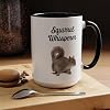 Squirrel Coffee Mug, Squirrel Whisperer Mug, Squirrels Lover Gift, Funny Coffee Cup, Squirrel Cup