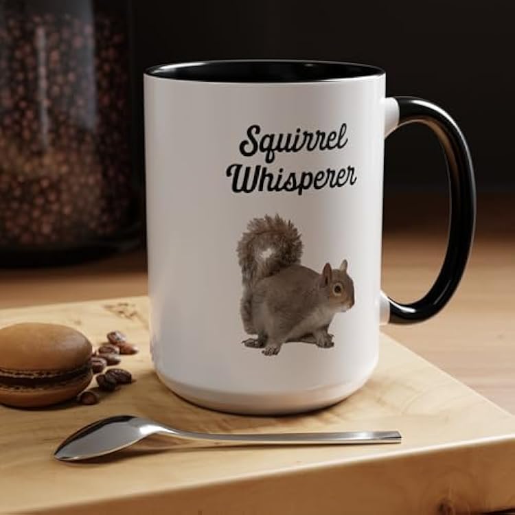 Squirrel Coffee Mug, Squirrel Whisperer Mug, Squirrels Lover Gift, Funny Coffee Cup, Squirrel Cup
