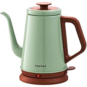 DmofwHi Gooseneck Electric Kettle(1.0L), 100% Stainless Steel BPA Free Classic Pour Over Coffee Kettle | Tea Kettle – Green