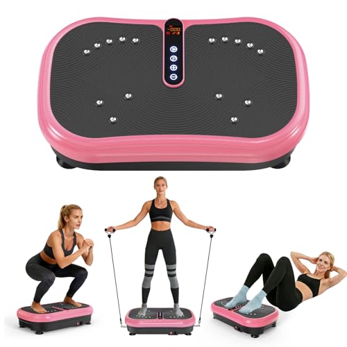 Image of AXV Vibration Plate Fitness Platform Exercise Machine Vibrating Shaking Full Body Shaker Workout Vibrate Stand Shake Board Sport for Weight Loss Fat Burner for Gym Home Office