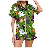 Damen Kurz Baumwolle Zweiteiliger Pyjama Set Große Größen Negilgee Bequem Spitze Negilgee...