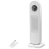 LeaderPro 24' Electric Tower Space Heater with Remote, 1500W Thermostat 12H Timer Ceramic Tip-over &...