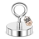 FINDMAG Magnets 350 LBS Strong Fishing Magnet 2 inch Neodymium Rare Earth Magnets Heavy Duty Security Tags Removal Tools Super Strong High Power Magnet for Item Retrieval, Lifting, Magnetic Fishing