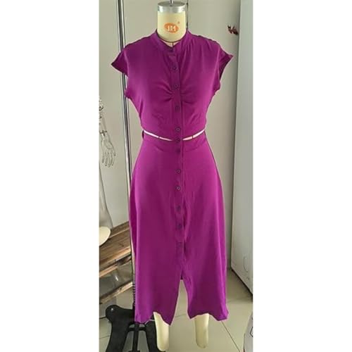Robe mi-longue marron confortable pour sublimer la silhouette sans serrer