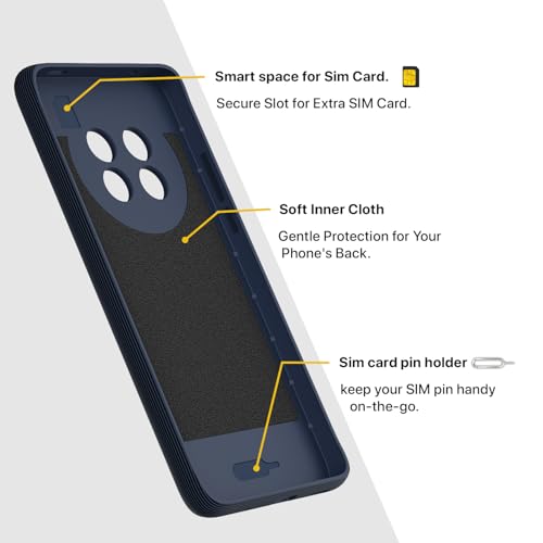Image of Outlouders Bumper Case for Realme 13 Pro / 13 Pro Plus 5G | Full Camera Protection | TPU Soft Flexible Shockproof Back Cover (Blue)