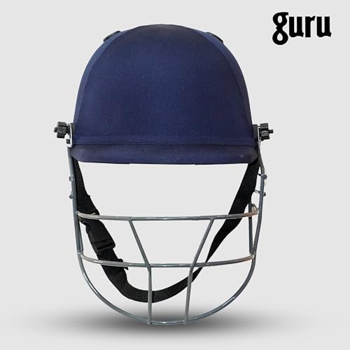 Image of GURU Pro Cricket Helmet with Adjustable Strap, Comfortable Fit & Lightweight