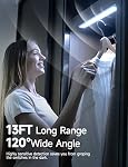Under Éclairage de armoire, éclairage à batterie rechargeable avec 40 LED, Lumière de détecteur de mouvement sans fil à l'intérieur (8000K), 4 Modes Lumière de nuit, Stick-on magnétique lumières de placard pour la cuisine, Hallway(2 Boîte)