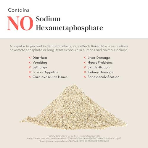 Dog Dental Powder – Vet Formulated - Cleans Teeth, Freshens Breath, Fights Plaque and Tartar – Natural Ingredients - 19 Active Ingredients - Oral Dog Probiotic - No Brushing - Made in USA