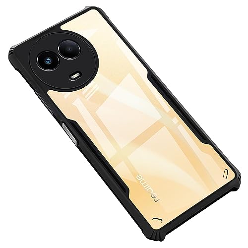 Image of Amazon Brand - Solimo Back Case Cover for Realme Narzo 60X 5G (Polycarbonate, Thermoplastic Polyurethane Matte Black)