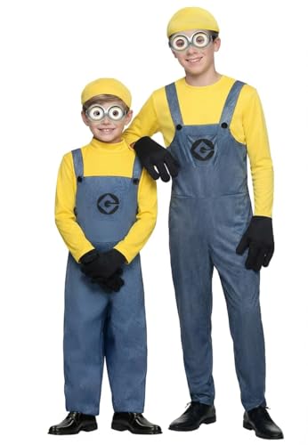 Dalegria Disfraz de Mini Esbirro Amarillo (Chico/Hombre, 10-12 años)