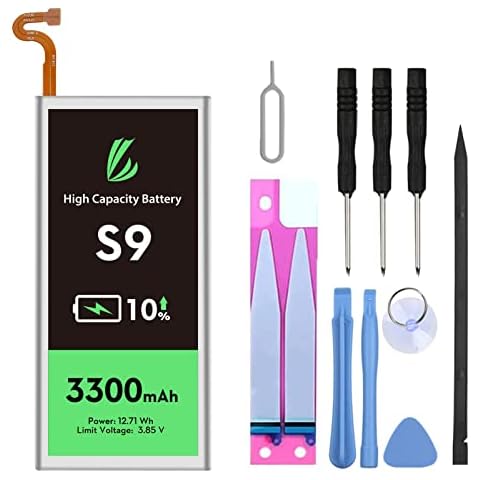 LL TRADER Battery for Samsung Galaxy S9, High Capacity 0 Cycle Replacement Battery for Galaxy S9 Cover