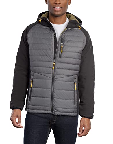 London Fog Mixed Media Active Jacket, Black, L
