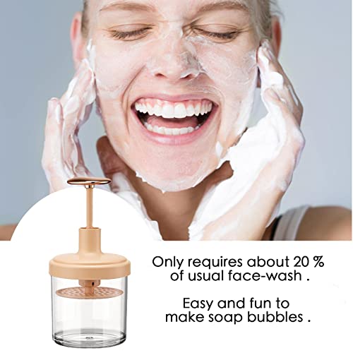 Foam Maker for Face Wash - Cleanser Saving Tool for Bubble for skin care & Facial Cleansing Washes(white)