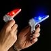 Liberty Imports World's Smallest Space Guns - Mini Light Up Flashing Ray Blasters with Retro Sound Effects - Ideal for Kids Bulk Party Favors (12 Pack)