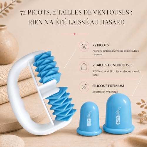 Stephanie Franck Beauty Kit Massage Anticellulite Bleu ciel – vue 4