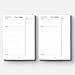 Tagesplaner Block 2er Set - Din A5 minimalistisches Design mit To Do Liste, Zeitplanung, Habit Tracking und Priorisierung (Tagesplaner)