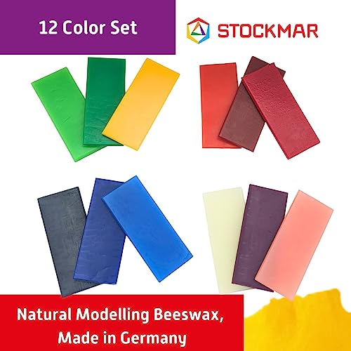 Stockmar Modeling Beeswax - 12 Assorted Sheets #TOP5