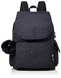 Material interno: textil Kipling City Pack, Mochila para Mujer, Azul (Night Blue Emb), 32x37x18.5 cm