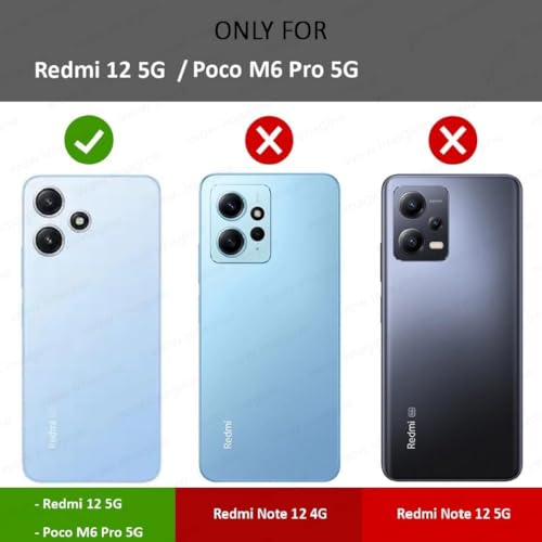 Image of COVERBLACK Rubber Silicone Back Cover for Mi REDMI 12 5G - Transparent