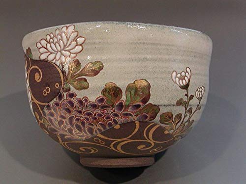 【共箱付】中村秋峰 光琳水 秋草 絵茶碗 京焼 清水焼 茶道具 抹茶碗 琳派 Amazon | 茶道具 抹茶茶碗 光琳水 菊絵、京焼 中村秋峰作 | 茶道具