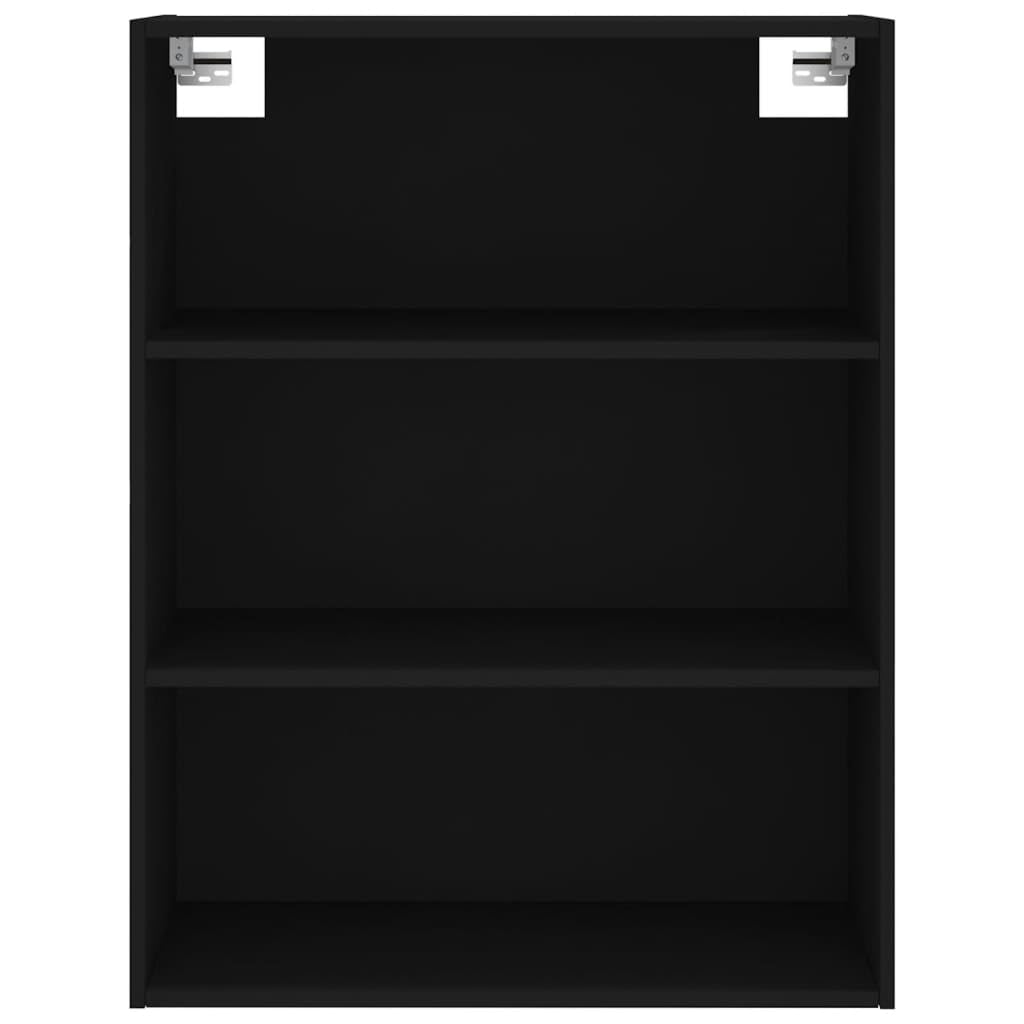Möbel Wohnaccessoire Highboard Schwarz 69,5x34x180cm Engineered Wood-Furniture