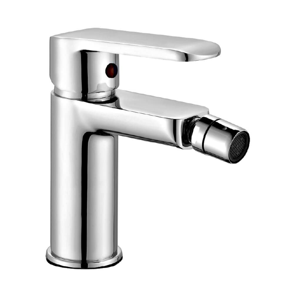 Inbagno Set 2 rubinetti miscelatori lavabo Alto e Bidet Completo di piletta, in Ottone Cromato, Serie Dalila (Set lavabo Alto e Bidet)