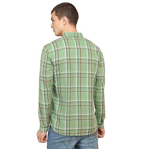 Image of Wrangler Men's Checkered Blue Shirt