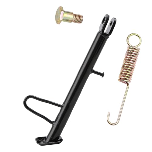 Image of Mokuo Dirt Bike Stand,Motorcycle Kickstand, Scooter Mopeds Side Stand in Iron Material Compatible with Most Dirt Pit Bike Scooter Mini Bike, Height of 21cm Above Ground