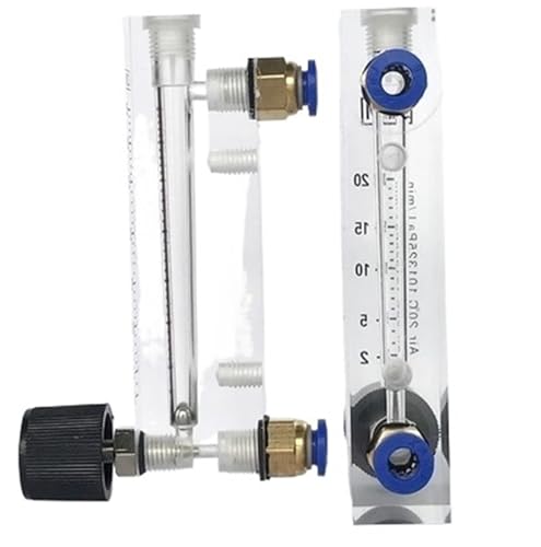 Débitmètre d'air comprimé azote 3-35LPM appareil de mesure débit de gaz avec valve