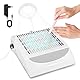 Staubabsaugung Für Nägel 100W Nagelstaubsauger Mit Wiederauff. Filter & USB, Starke Absaugung Nägel und Nail Dust Collector, Mit Drehbarer Saugkraft für Zuhause und Studio, Leicht zu Reinigen