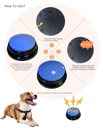 Unlock Communication: The Must-Have Voice Recording Button for Pets and Kids!