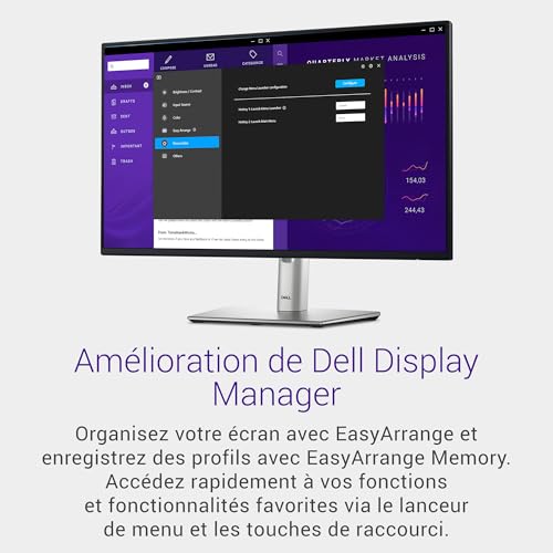 Dell P2425H 24" Full HD (1920x1080) Écran PC, 100Hz, IPS, 5ms, 99% sRGB, USB-C, DisplayPort, HDMI, VGA, 4X USB, Garantie 3 Ans, Noir