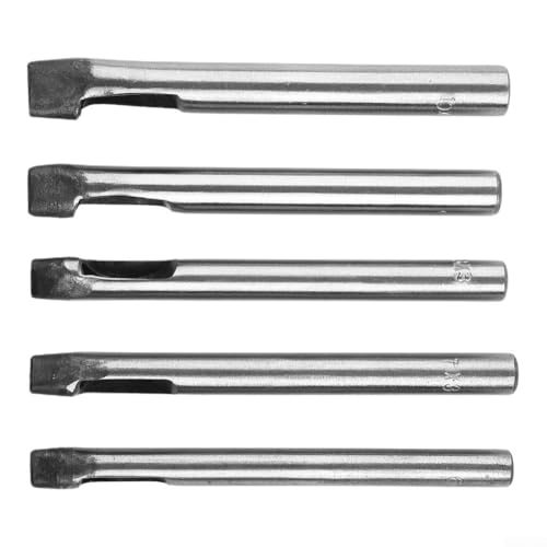 Lot de 5 perforatrices ovales de 3 mm pour cuir et matériaux souples pour joints, vinyle, caoutchouc, etc